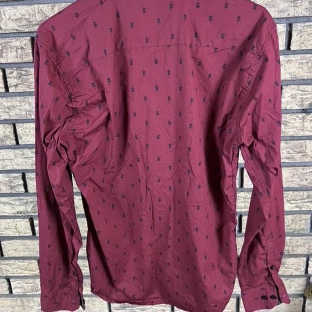 Craft And Flow Flower Pattern Button Down Long Sl… - image 3